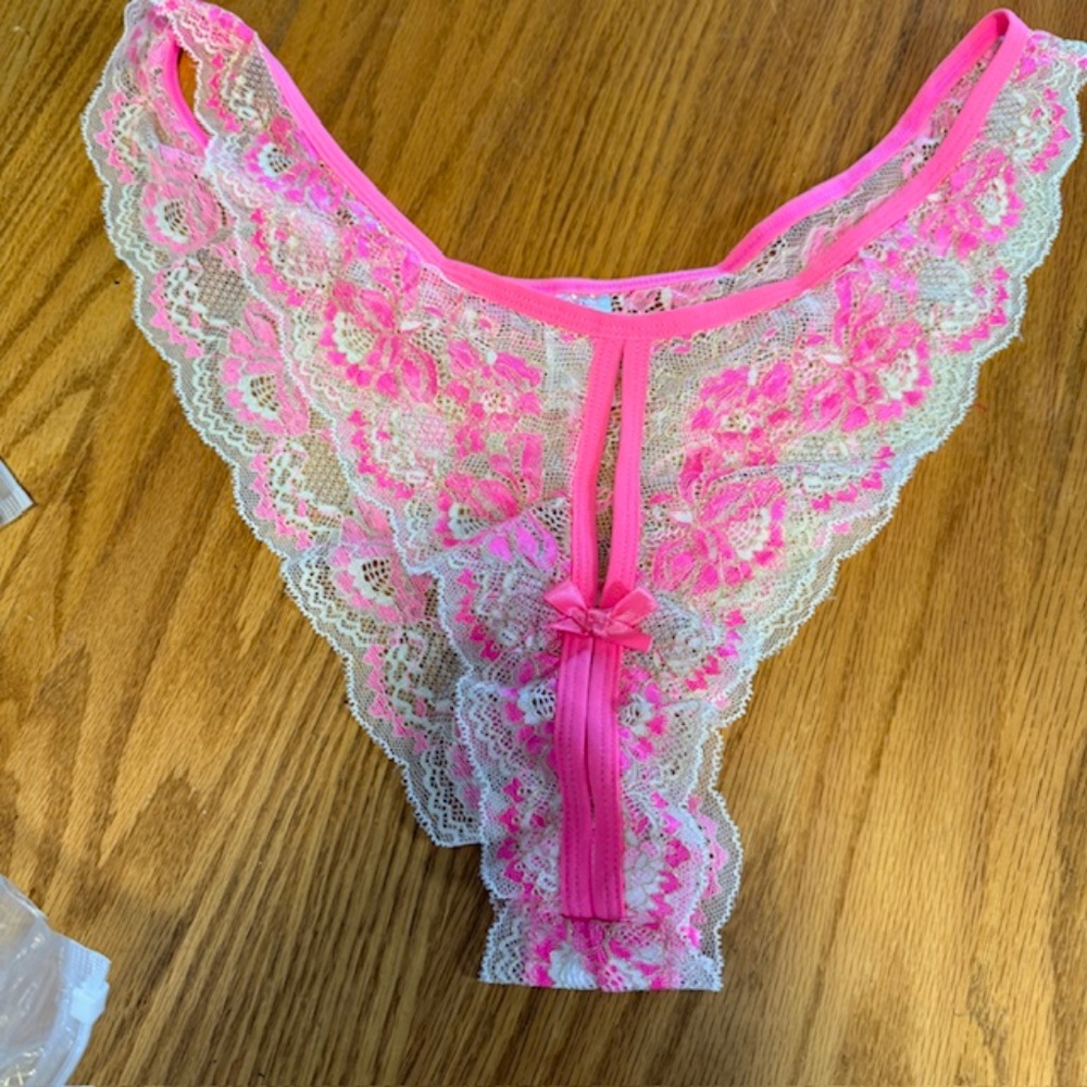 Hot Pink peek-a-boo panties